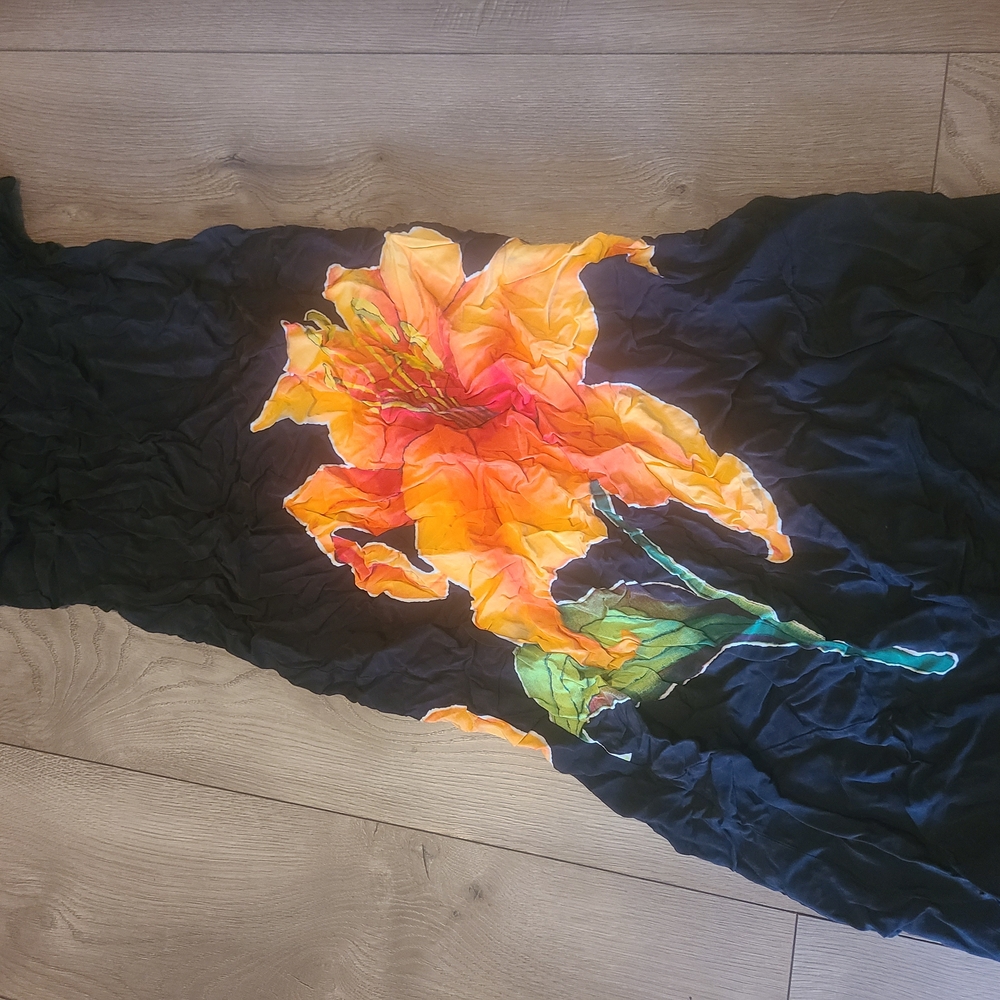 Floral Black Dress